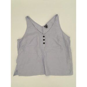 PATAGONIA Tank Top Blue Soft Light Organic Cotton L 12 14 Environmental Company